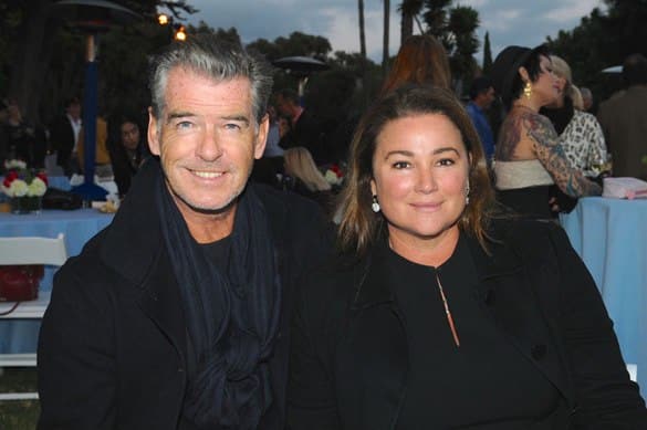 Pierce Brosnan and Keely Shaye Smith