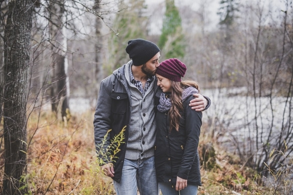 A nice Couple in the autumn park - what does a taurus man like in a libra woman