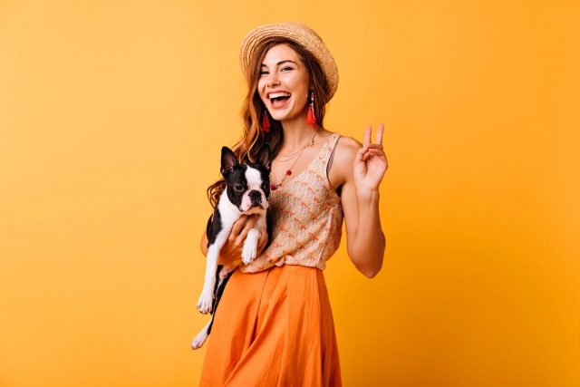 Woman With Her Pet - Tips After Breakup With Taurus Man