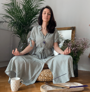 Anna Kovach synastry Anna Kovach astrologer meditating